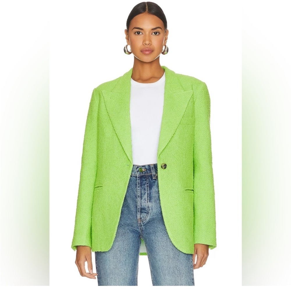 Smythe 90s lime tweed blazer green XS - Picture 13 of 14